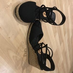 Ralph Lauren Black Wedges